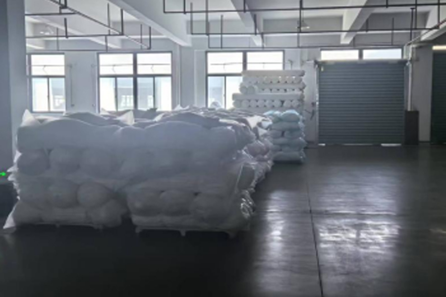 그레이 원단 생산~배송 구역