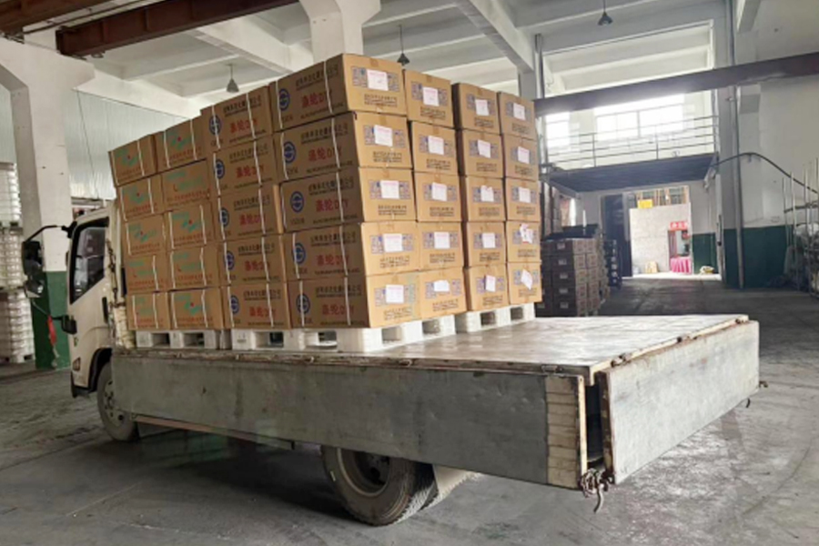 DTY 생산 완제품 창고